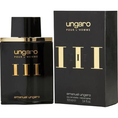 Perfume Masculino Ungaro Iii Ungaro Eau De Toilette Spray 100 Ml (nova Embalagem)