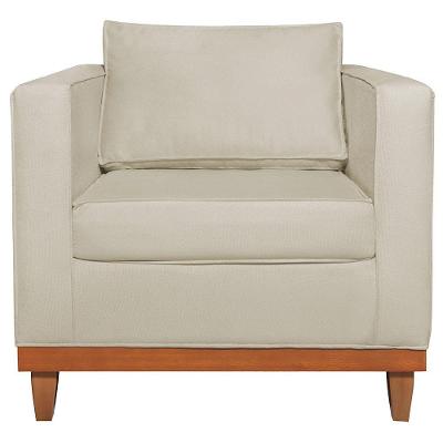 Poltrona Decorativa Europa Bouclé Adj Decor Bege