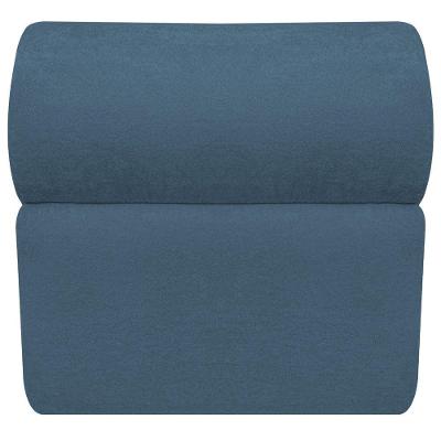 Poltrona Decorativa Orgânica Virgínia Linho Adj Decor Azul Royal