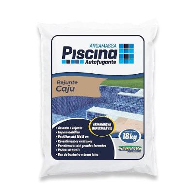 Rejunte Piscina Impermeável Cor Caju 18kg