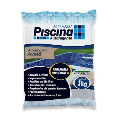 Argamassa Piscina Aut. Impermeável Cor Avela 1kg