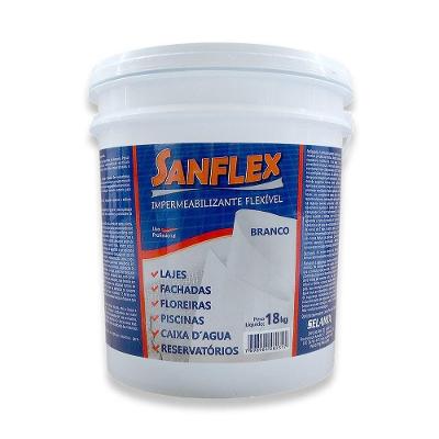 Sanflex Branco Impermeabilizante Flexivel 18kg