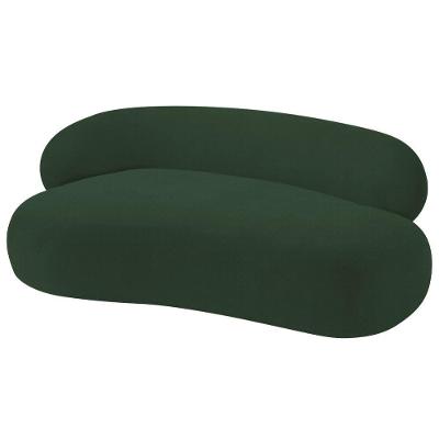 Divã Recamier Luxo Canadá 200cm Lado Direito Linho Adj Decor Verde
