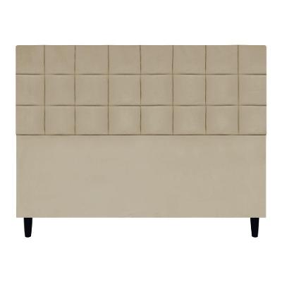 Cabeceira Decorativa Florem Para Cama De Queen 160 Cm Nude Suede