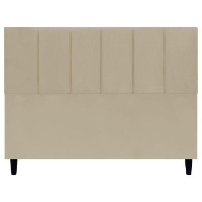 Cabeceira Decorativa Classic Para Cama Queen 160 Cm Suede Nude Suede