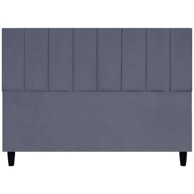 Cabeceira Decorativa Elen Para Cama Queen 160 Cm Suede Cinza Suede