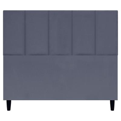 Cabeceira Decorativa Classic Para Cama De Casal 140 Cm Suede Cinza Suede