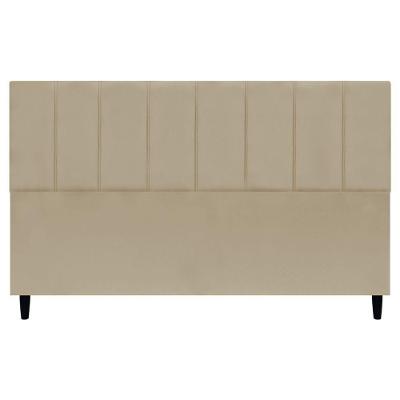 Cabeceira Decorativa Classic Para Cama King 195 Cm Suede Nude Suede