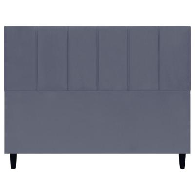 Cabeceira Decorativa Classic Para Cama Queen 160 Cm Suede Cinza Suede