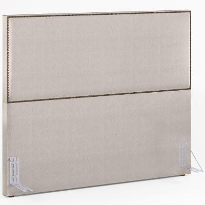 Cabeceira Box Casal King Com Tachas 195 Cm Linho Cru