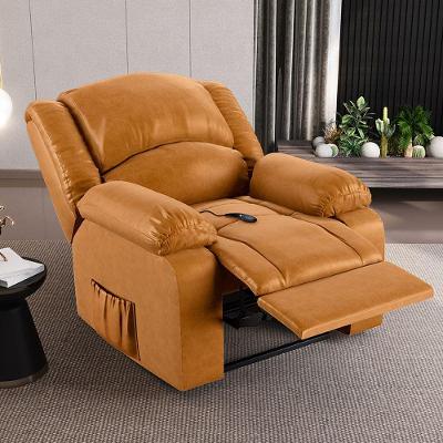 Poltrona Do Papai Reclinável Sala De Cinema Madrid Controle Power Elétrico Usb Pu Whisky G26
