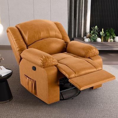 Poltrona Do Papai Reclinável Sala De Cinema Madrid Glider Manual Giratória Pu Whisky G26