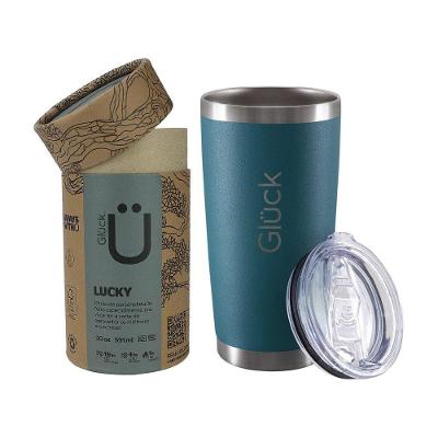 Copo Térmico Cerveja Lucky 591ml Inox Porsche Blue Gluck