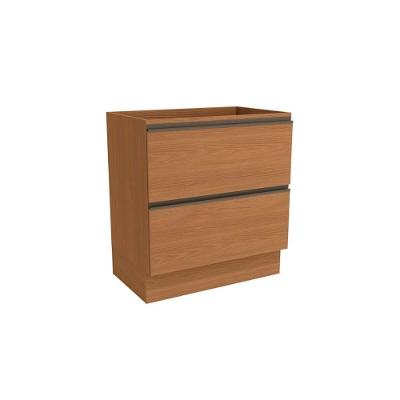 Balcão De Cozinha Gabinete Maxxi G755 2 Gavetas S/tampo 80cm- Canela - Kappesberg