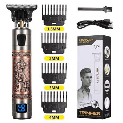 Máquina T9 Para Cabelo E Barba Lobo Rosê Usb