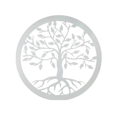 Mandala 30 Cm Arvore Raizes Mdf 3mm Branco [f031]