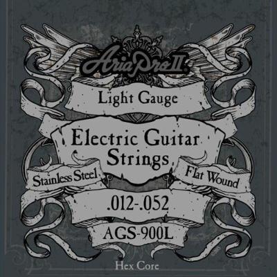 Encordoamento Para Guitarra Flat Wound .012 Ags900l Aria Pro Ii