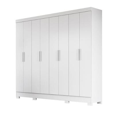 Guarda Roupa Grande de Casal 236x212cm Diplomata Moval Branco