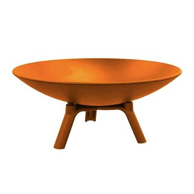 Lenheiro Lareira Braseiro Envelhecida Externa Em Ferro 60cm