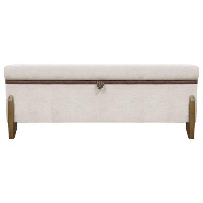 Puff Recamier Versallies 200 Cm Boucle Bege Bouclé