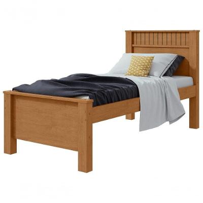 Cama Solteiro Athenas - Lopas Amendoa Clean.