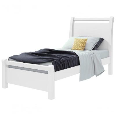 Cama Solteiro Reali - Lopas Branco.