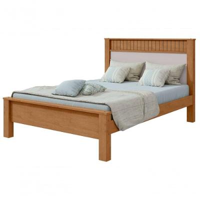 Cama Casal Athenas - Lopas Amendoa Clean/off White.