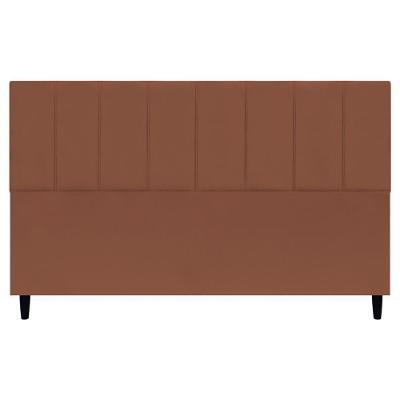 Cabeceira Decorativa Classic Para Cama King 195 Cm Suede Terracota Suede