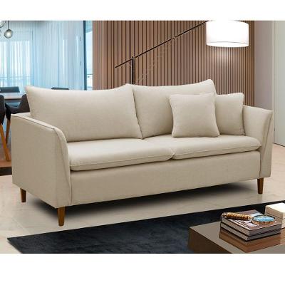 Sofá Living Kassia 2 Lugares 1,54m Bege Lansofbr