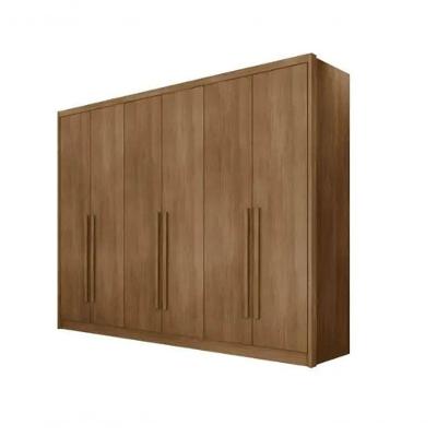 Guarda Roupa Casal 6 Portas 8 Gavetas Coimbra - Móveis Novo Horizonte - Cumaru