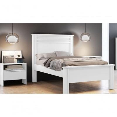 Cama Solteiro Verona Branco - Móveis Novo Horizonte