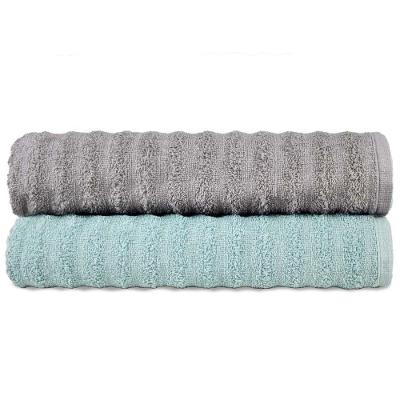 Kit 2 Toalhas Banhão Gigante Super Absorção Macia - Ocean - Kit 1
