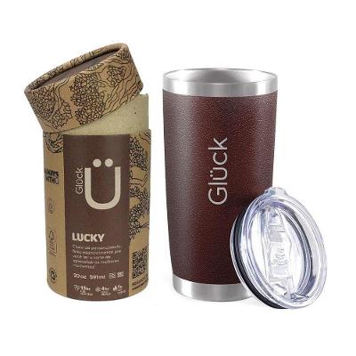 Copo Térmico Cerveja Lucky 591ml Inox Hammer Tobacco Gluck