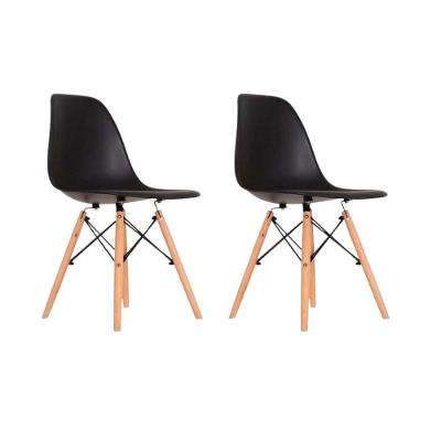 Conjunto 2 Cadeiras Eames Eiffel Dkr Movescan Preta