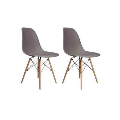 Conjunto 2 Cadeiras Eames Eiffel Dkr Movescan Cinza