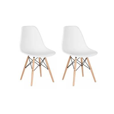 Conjunto 2 Cadeiras Eames Eiffel Dkr Movescan Branca