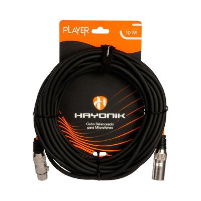 Cabo Para Microfone Hayonik Player Xlr/xlr 10 Metros - Cb0526