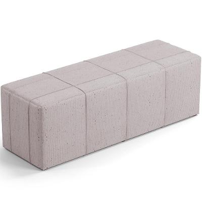 Puff Decorativo Living 140 Cm Roma W01 Linho Bege - Lyam