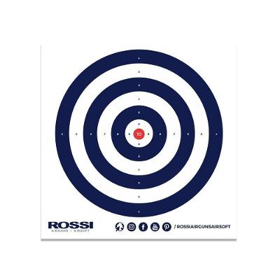 Alvo Papel Airguns Airsoft 140x140mm 05und Rossi