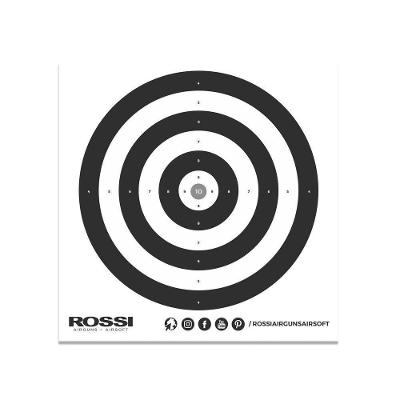 Alvo Papel Airguns Airsoft Preto 140x140mm20und Rossi
