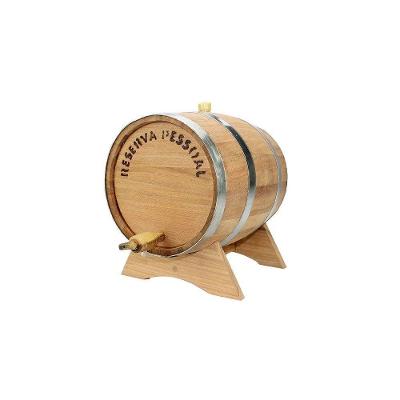 Barril De Madeira Natural Umburana Horizontal 1lt Tanoaria