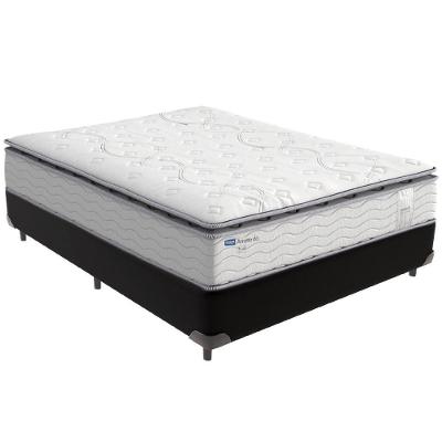 Cama Box Preto E Colchão Amsterdã Molas Ensacadas Casal Probel