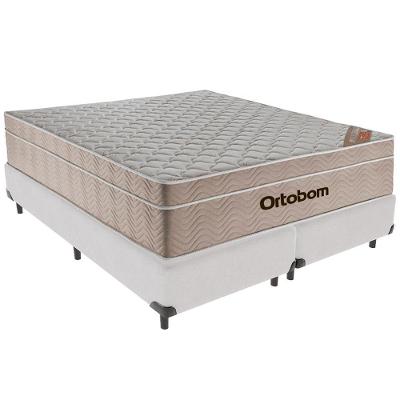 Cama Box Branco E Colchão Airtech Springpocket Molas Ensacadas Queen Ortobom