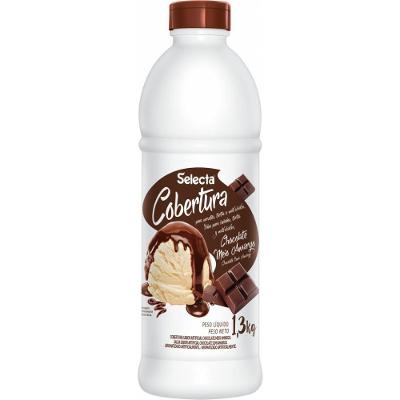 Cobertura Concentrado De Sorvete E Sobremesas Selecta 1,3kg - Chocolate Meio Amargo