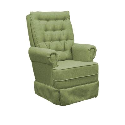 Poltrona De Amamentação Balanço Ellen Com Puff boucle Verde
