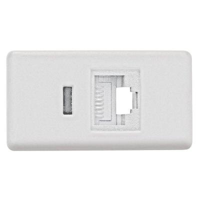 Módulo Tomada De Transmissão De Dados Rj 45 Cat 6 Branco - Tramontina