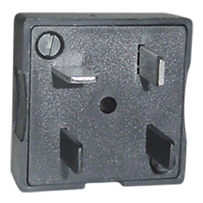 Plug Telefone Pino Macho Padrao 2t- Pl Preto