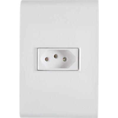 Conjunto 4x2 2p+t Liz 10a 250v Branco - Tramontina