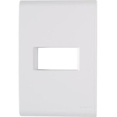 Placa 1 Posto Horizontal 4 X 2 Tramontina Liz Branca - Tramontina