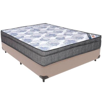Cama Box Bege E Colchão Iso Superpocket Molas Ensacadas Casal Ortobom
